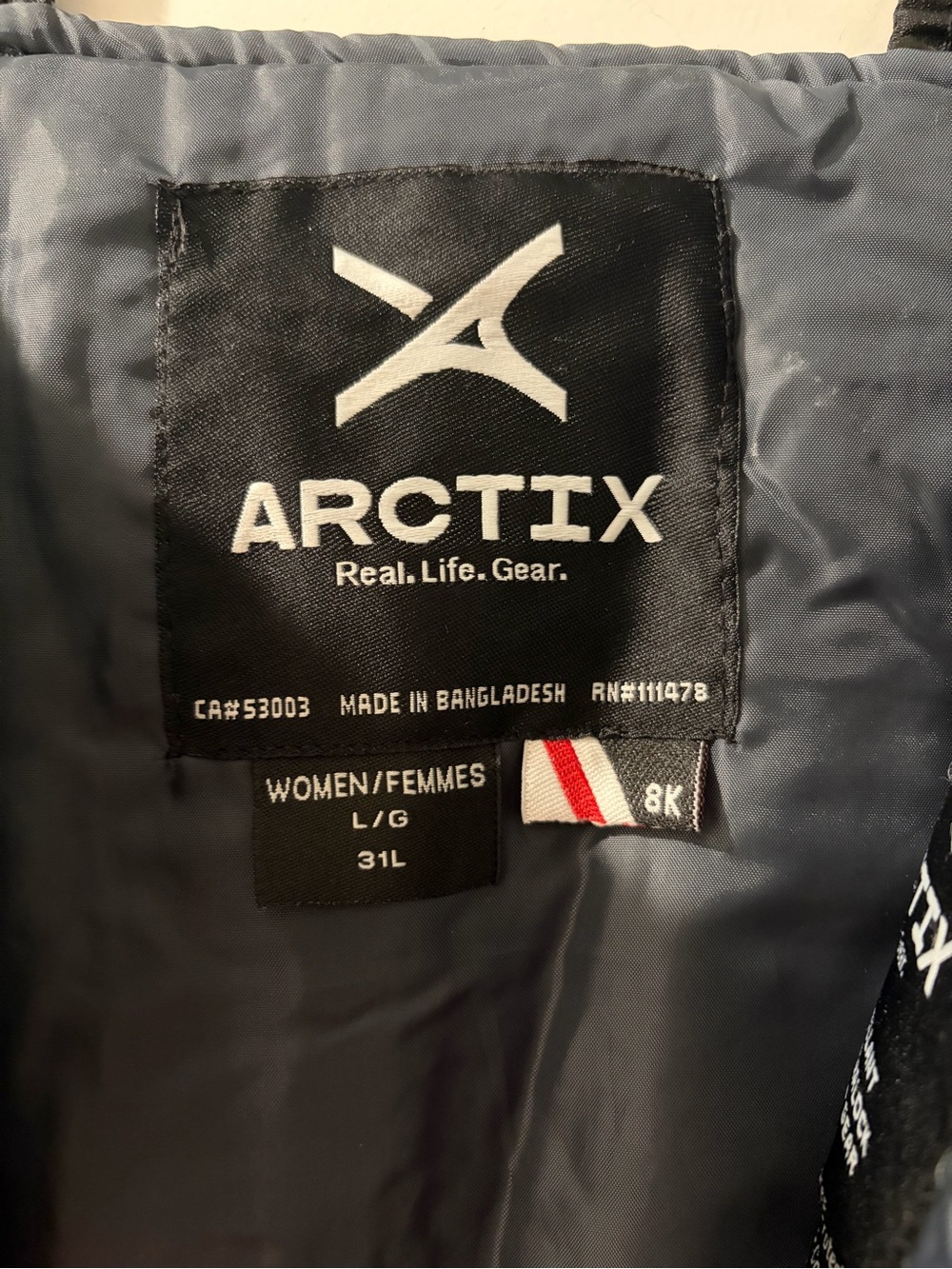 Arctix Black Women's Insulated Bib Snow Pants - Picture 7 of 7